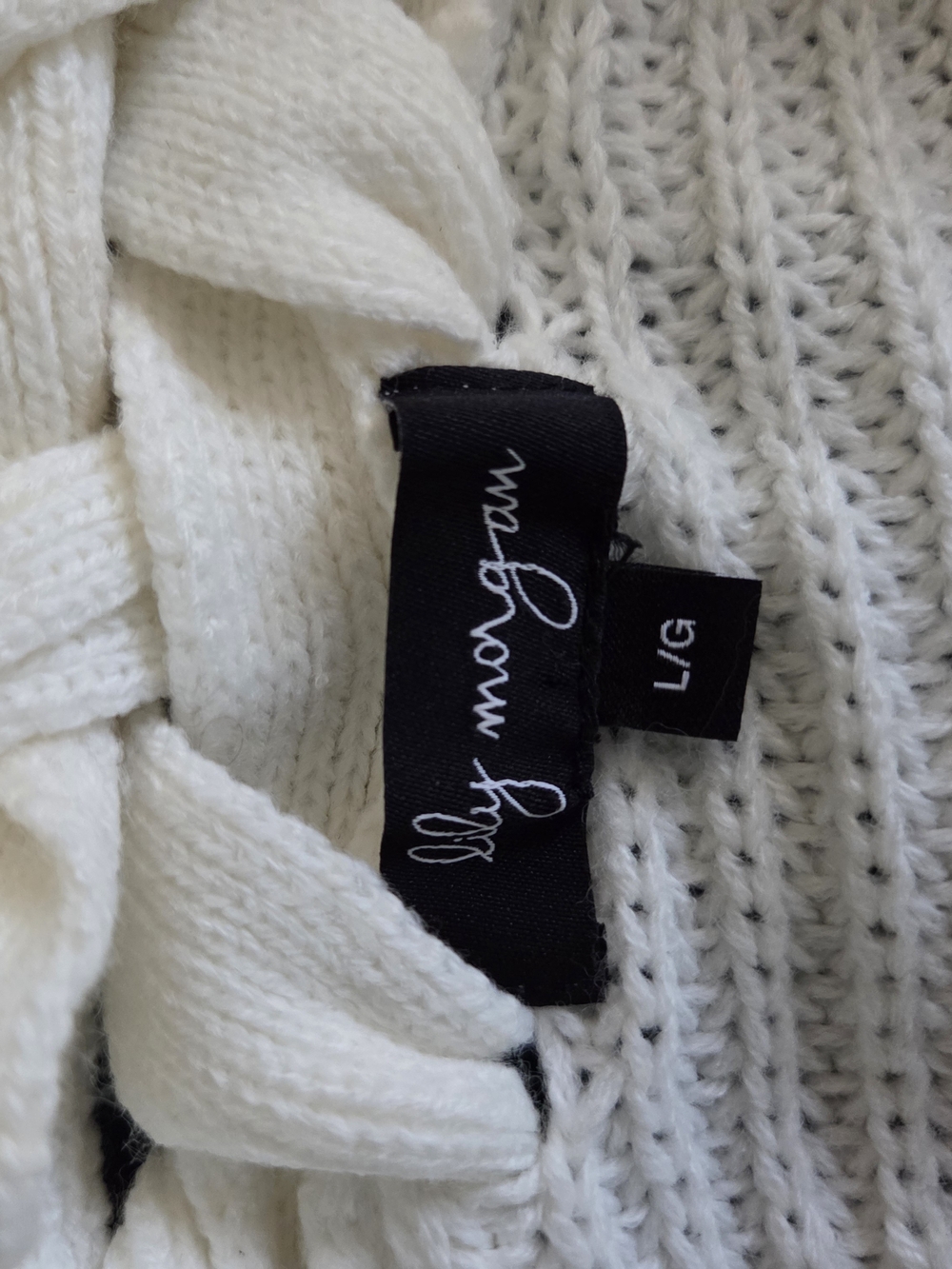 Elegant White Open Cardigan US 12-14 - Picture 11 of 11